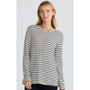 Top Sana LS Black Stripe