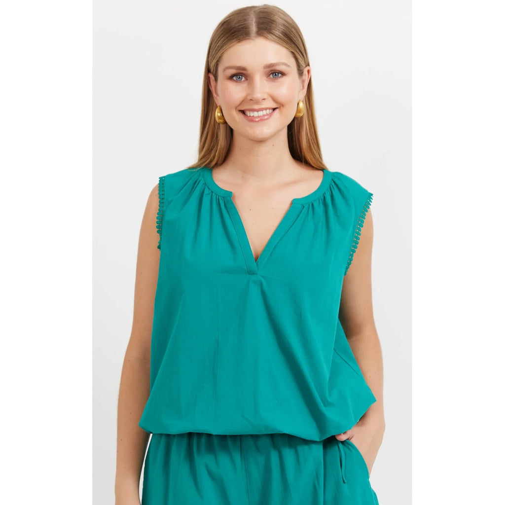 Top Santos - Teal