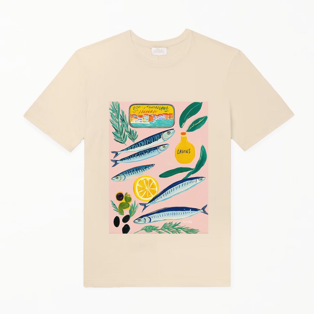 TShirt Cream - Sardines Tin
