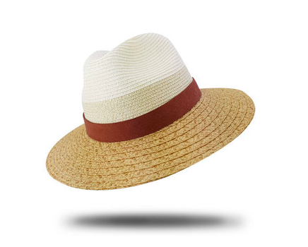 Hat Two Tone Fedora ONE SIZE - Natural