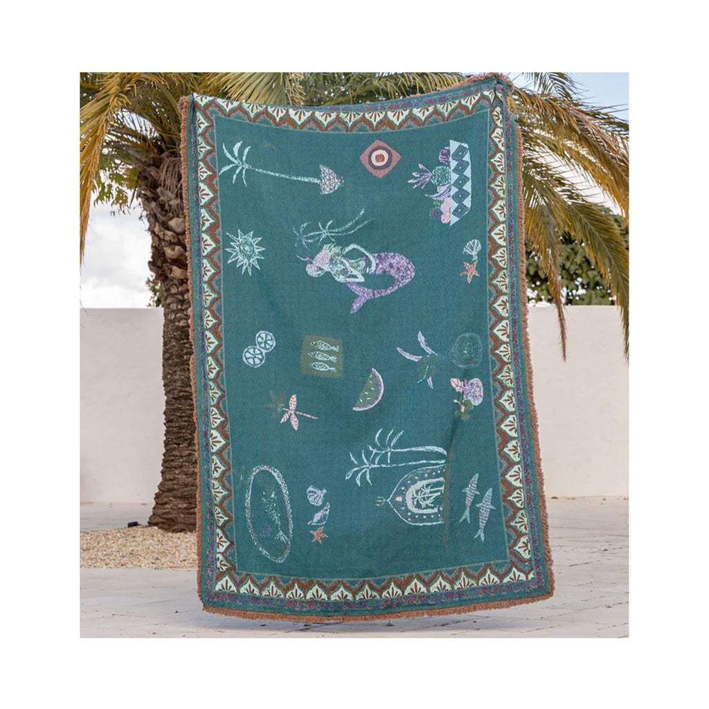 Throw Rug Sea Song Mermaid