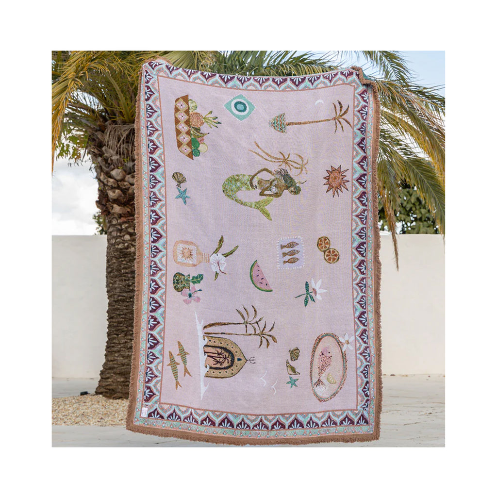 Throw Rug Sea Song Mermaid
