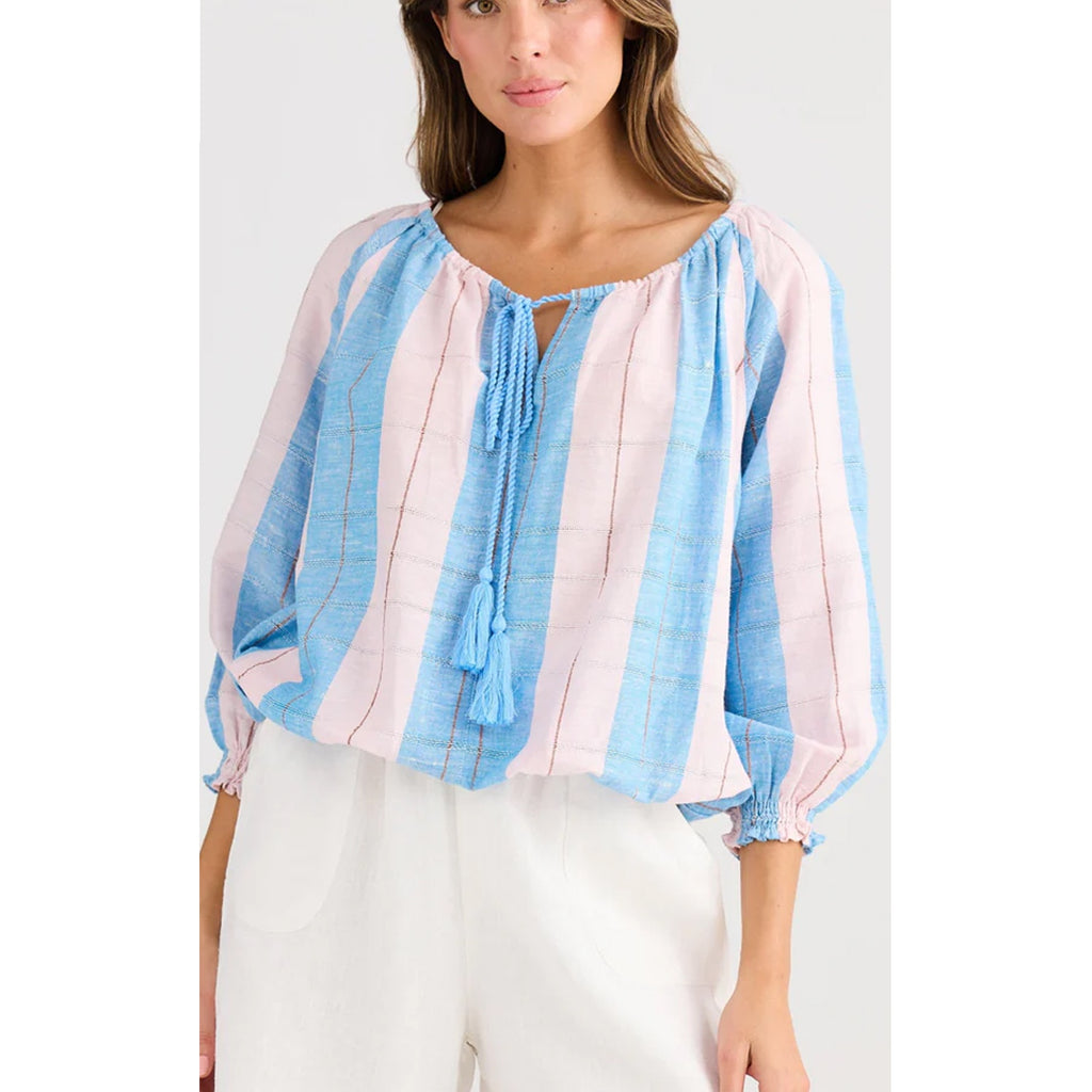 Top Seaside - Blue Multi Stripe