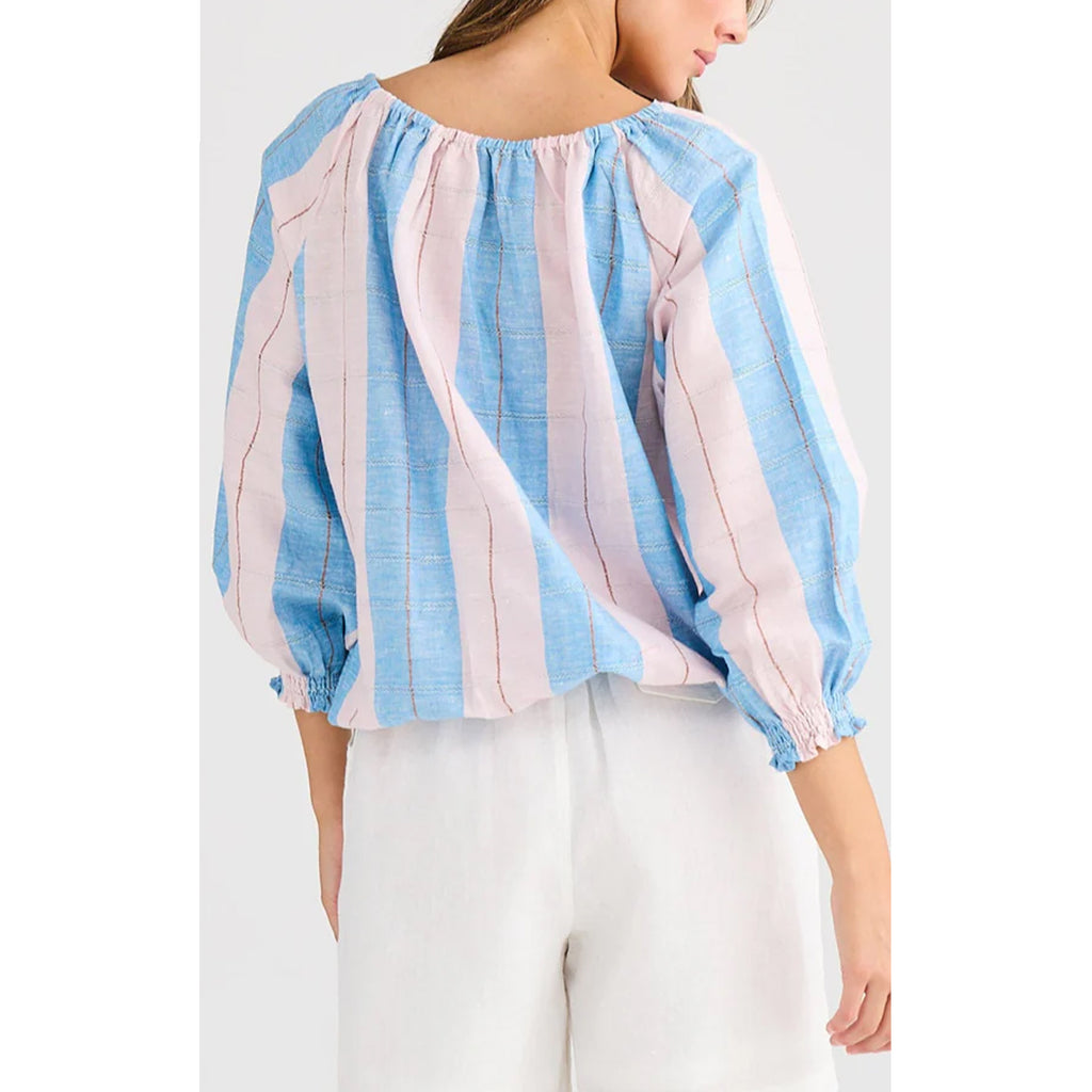 Top Seaside - Blue Multi Stripe