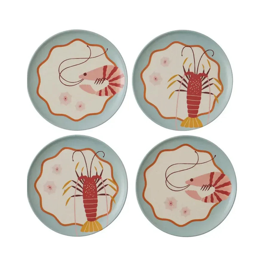 Plate Set 4 Shack S/4 Bamboo Fibre