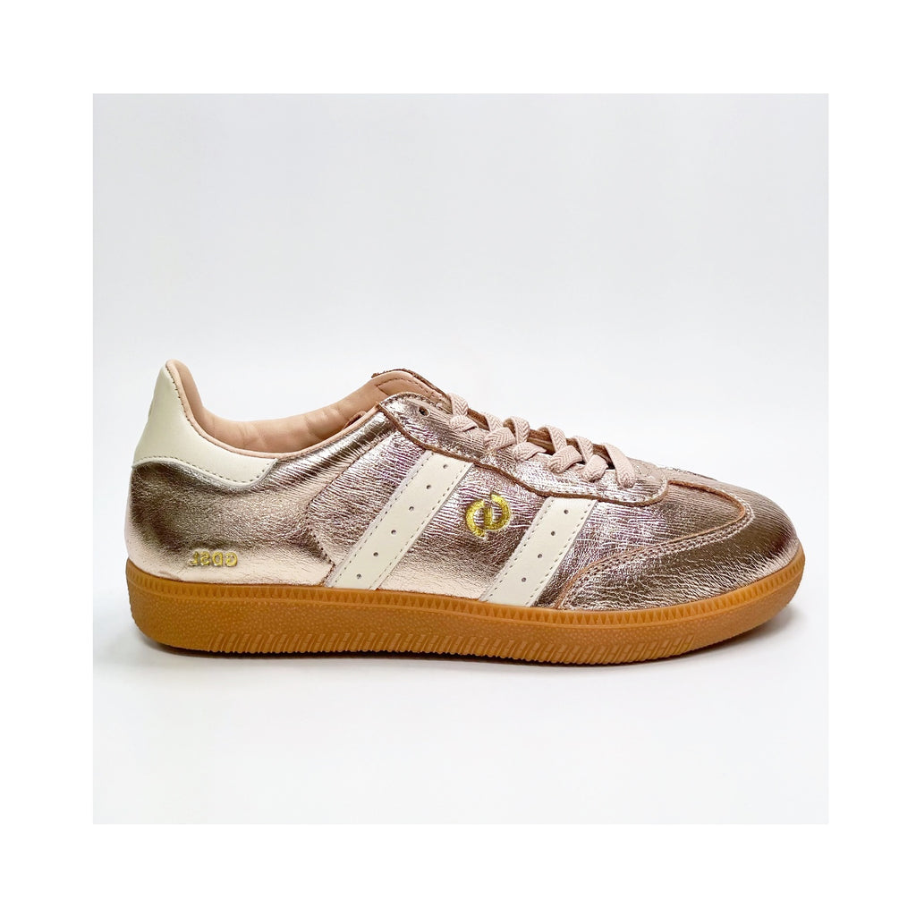 Shoe Parallel Trainer - Rose Gold & Ivory Metallic