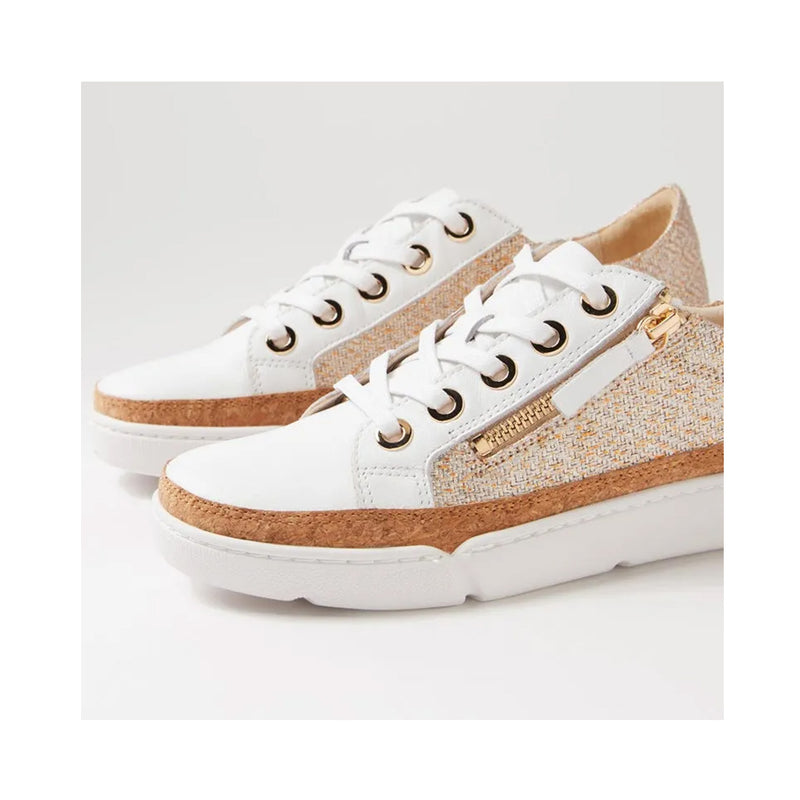 Shoe Torry - White & Champagne