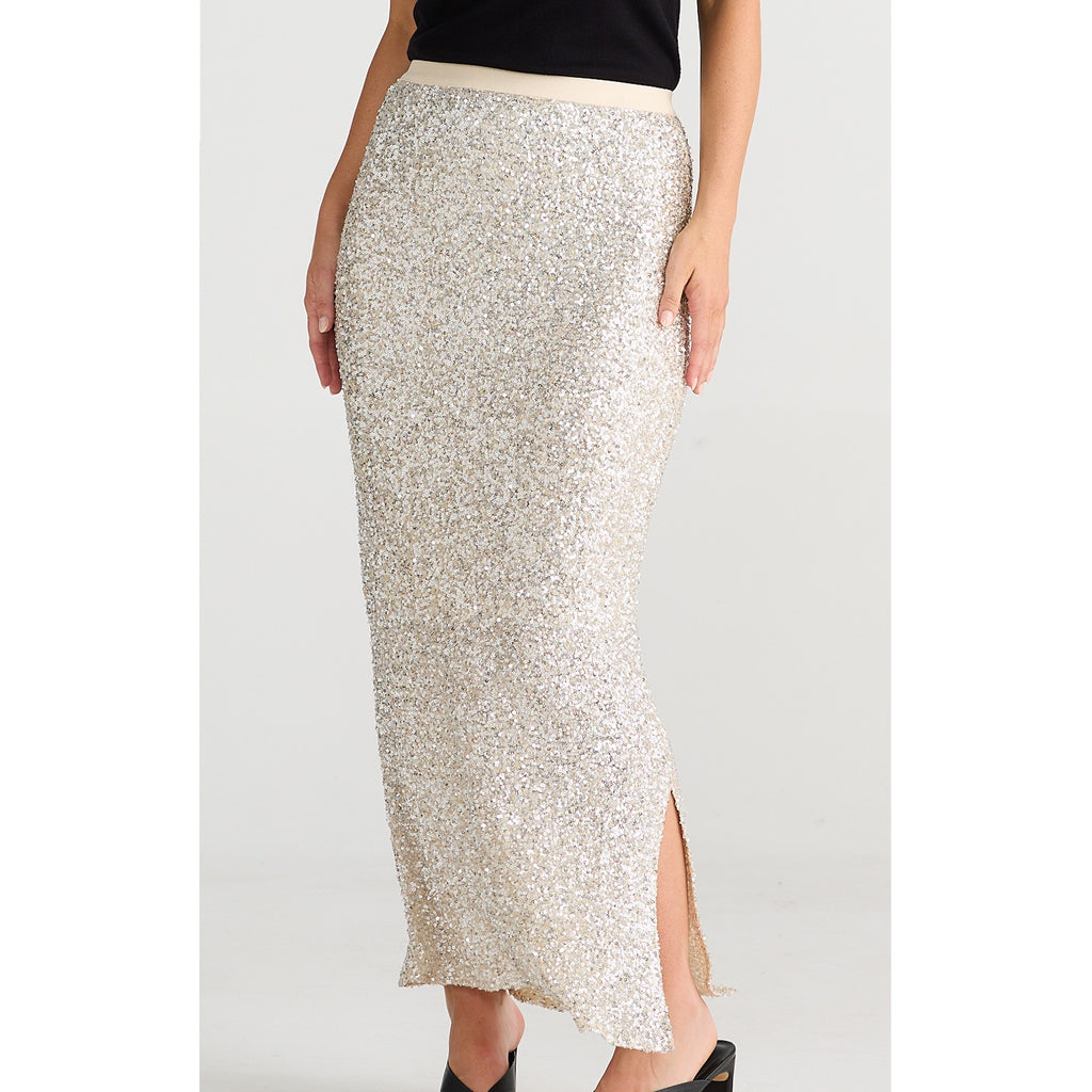 Skirt Dazzle - Champagne Sequin