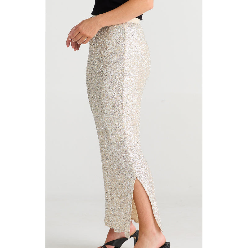 Skirt Dazzle - Champagne Sequin