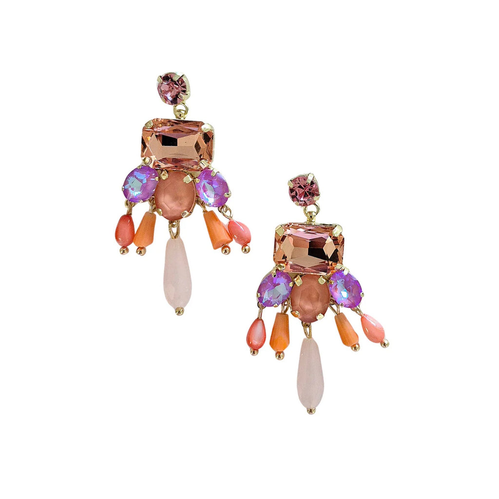 Earrings Gem BW9656 Pink