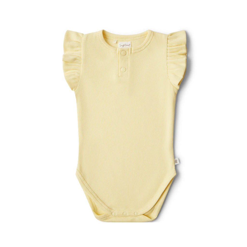 Baby Bodysuit Short Sleeve + Frill - Sunlight
