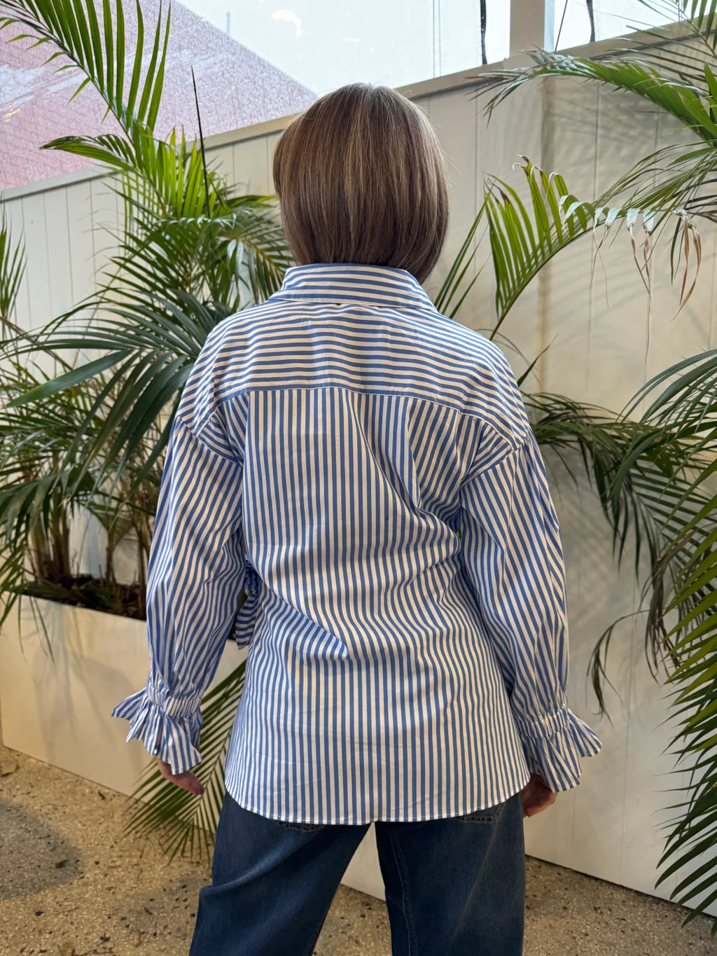 Top Taulah Stripe Shirt - Blue
