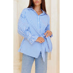 Top Taulah Stripe Shirt - Blue