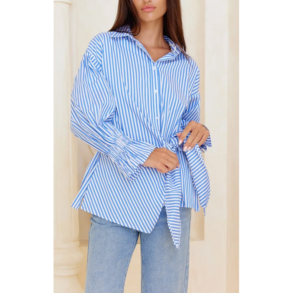 Top Taulah Stripe Shirt - Blue