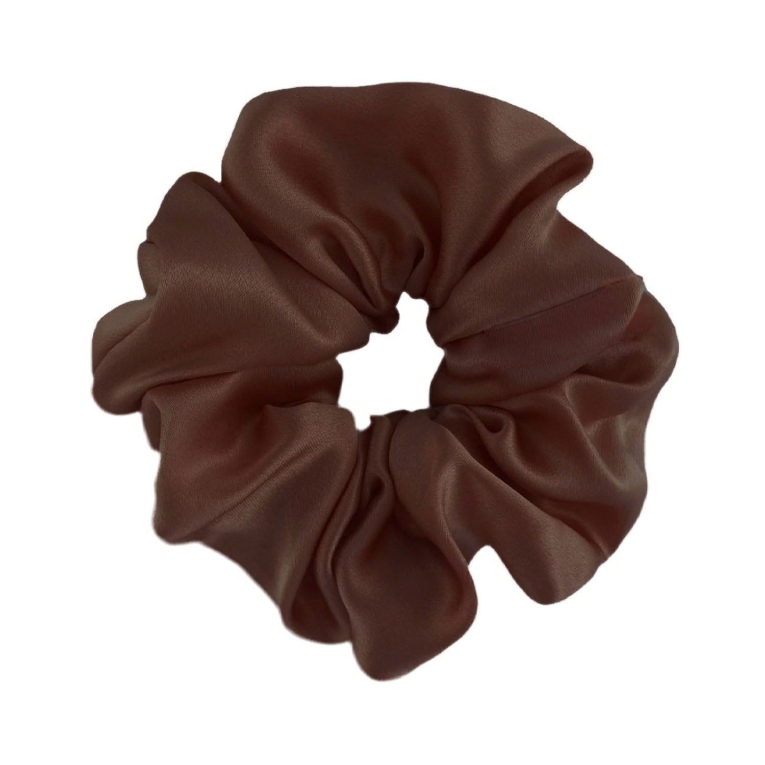 Silk Scrunchie - Chocolate