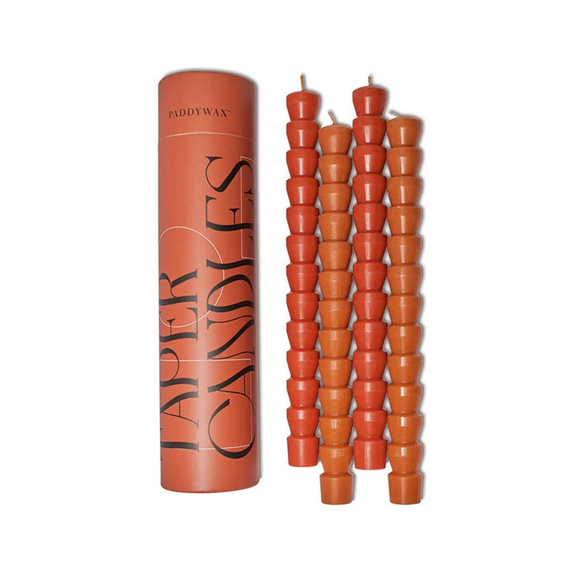 Candle Set Red & Terracotta