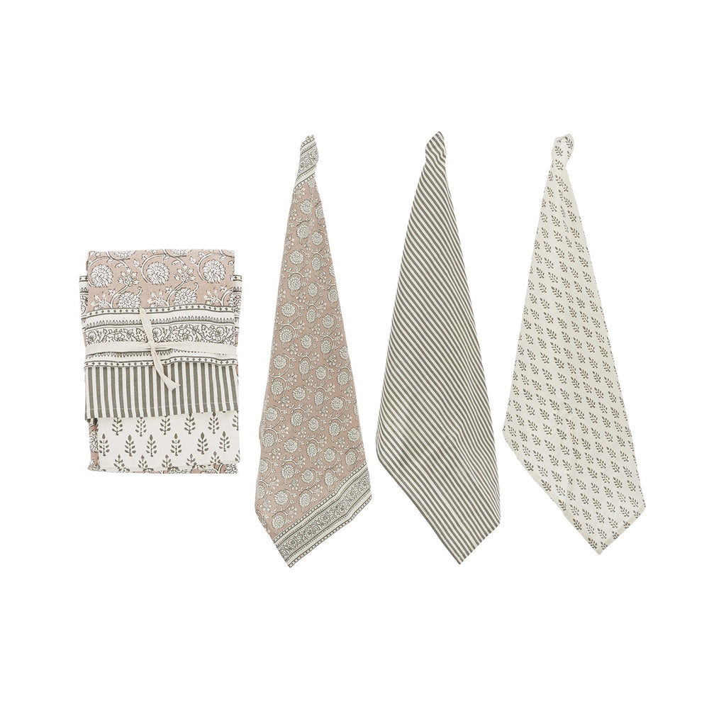 Tea Towel Elsa Set 3 - Taupe