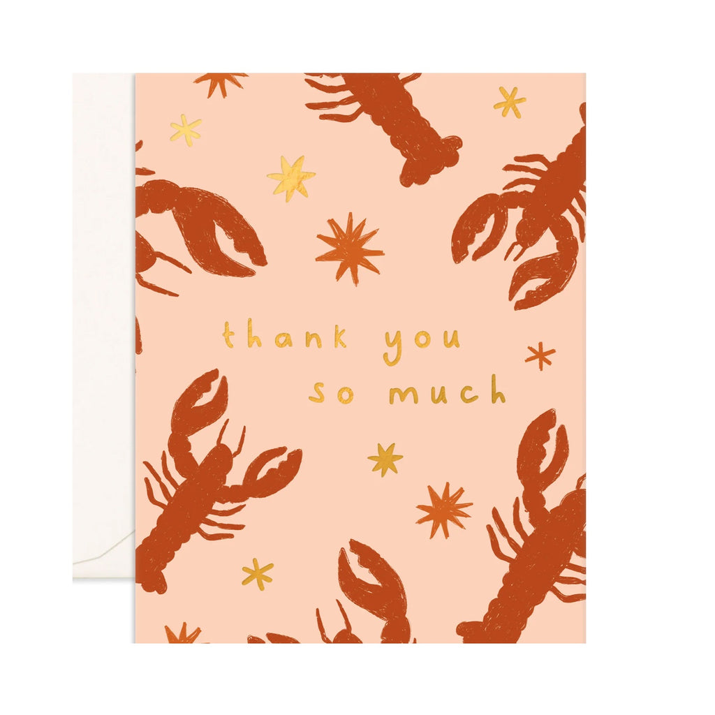 Card Thank you Lobsters