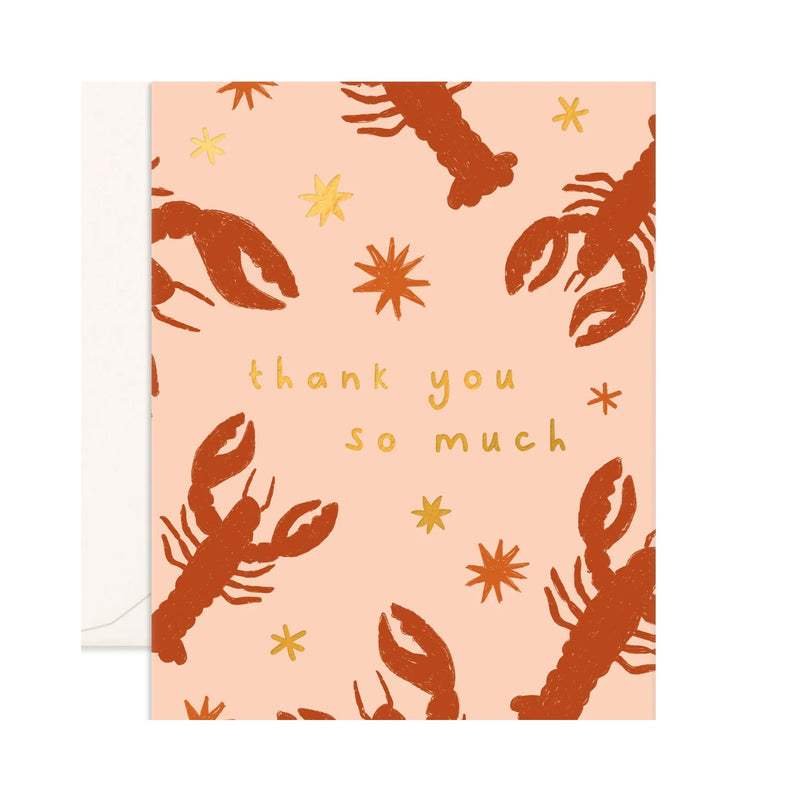 Card Thank you Lobsters