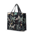Bag Quilted Cotton Tote Jungle - Black