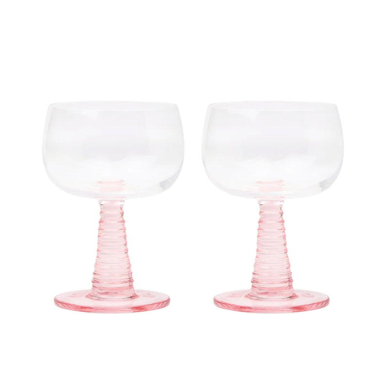 Wine Glasses Set 2 'The Romy' - Blush