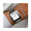Watch Gift Set Gracieuse Silver Link & Eleve Silver Tennis Bracelet Gift Set