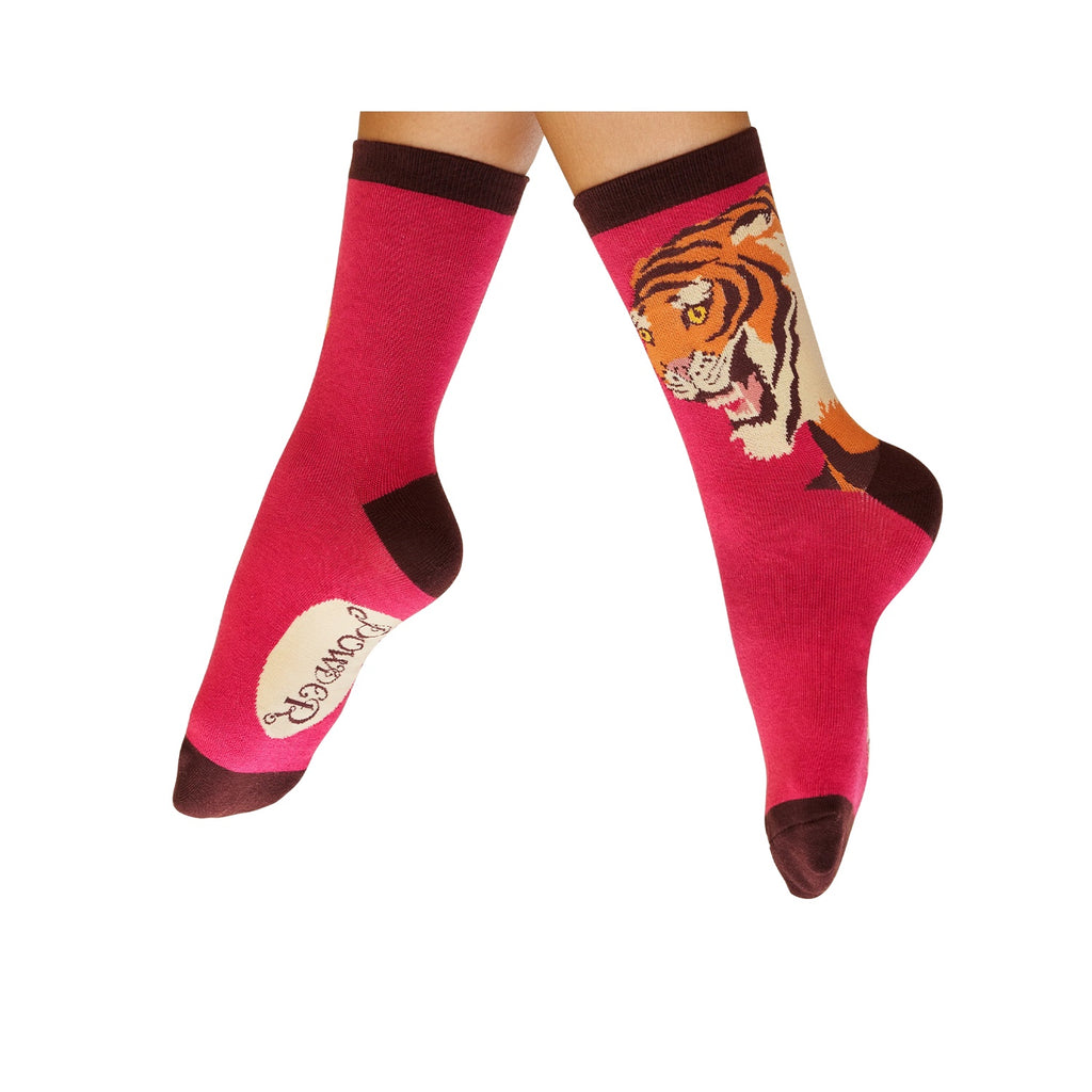 Socks Women's Thrill Of The Tiger - Fuchsia