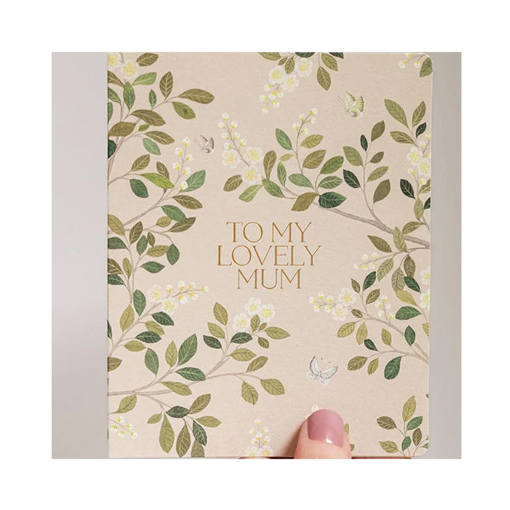 Card 'To My Lovely Mum' White Blossoms