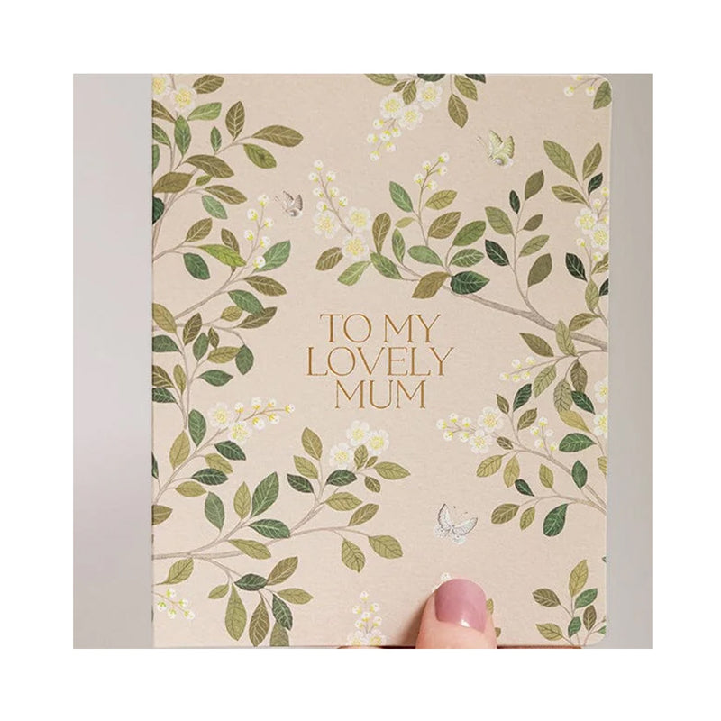 Card 'To My Lovely Mum' White Blossoms