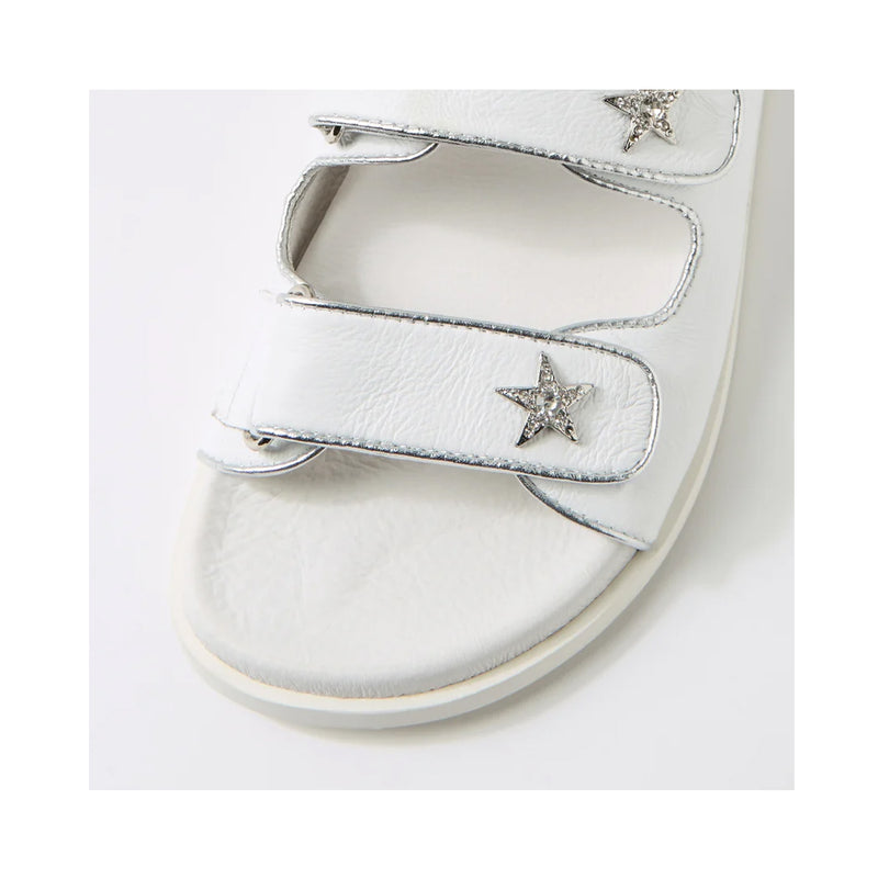 Shoe Toloo - White & Silver
