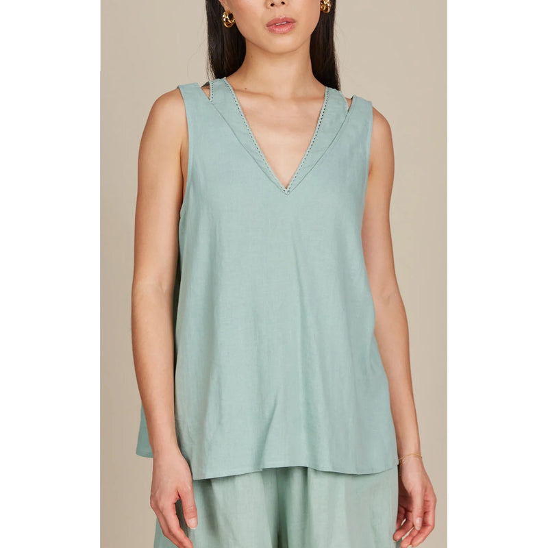 Top Amelie Tank - Seafoam