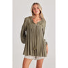 Top Angel Blouse - Olive Lurex