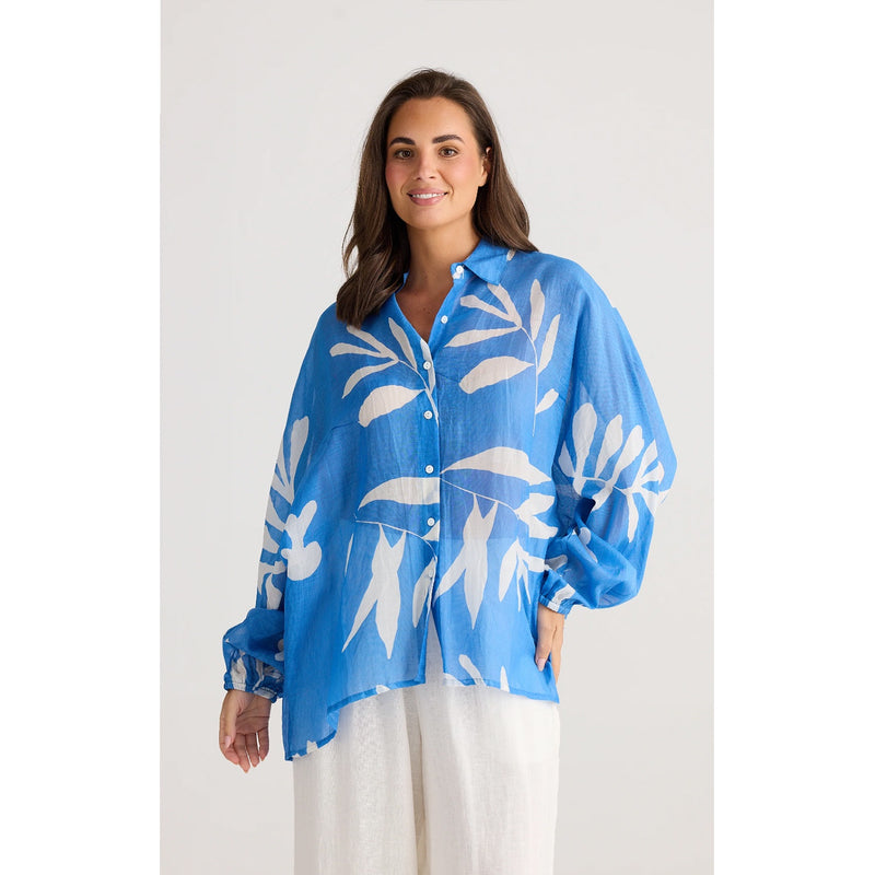 Top Cliffside Shirt - Blue Passion Flower