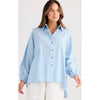 Top Cliffside Shirt - Blue Self Stripe