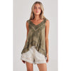 Top Exhale Cami - Olive Dobby