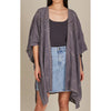 Top Fleur Cape ONE SIZE - Graphite