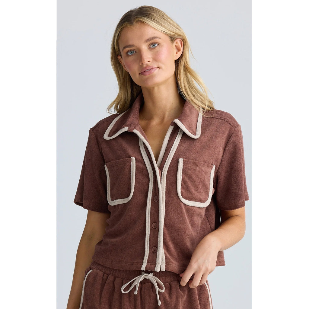 Top Floor Plan Shirt - Coffee