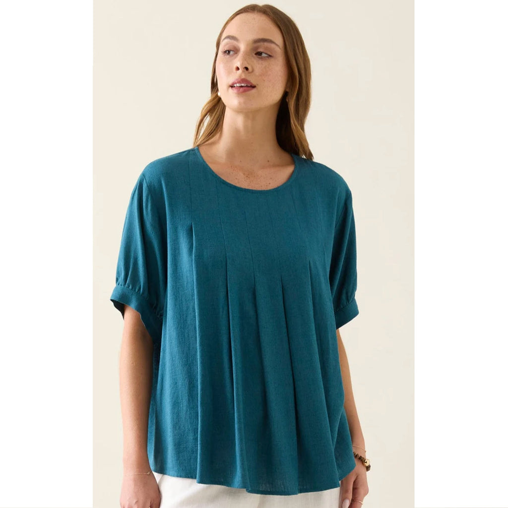 Top Ingrid Pleat - Baltic