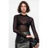 Top Lyric Sleeveless Top Black