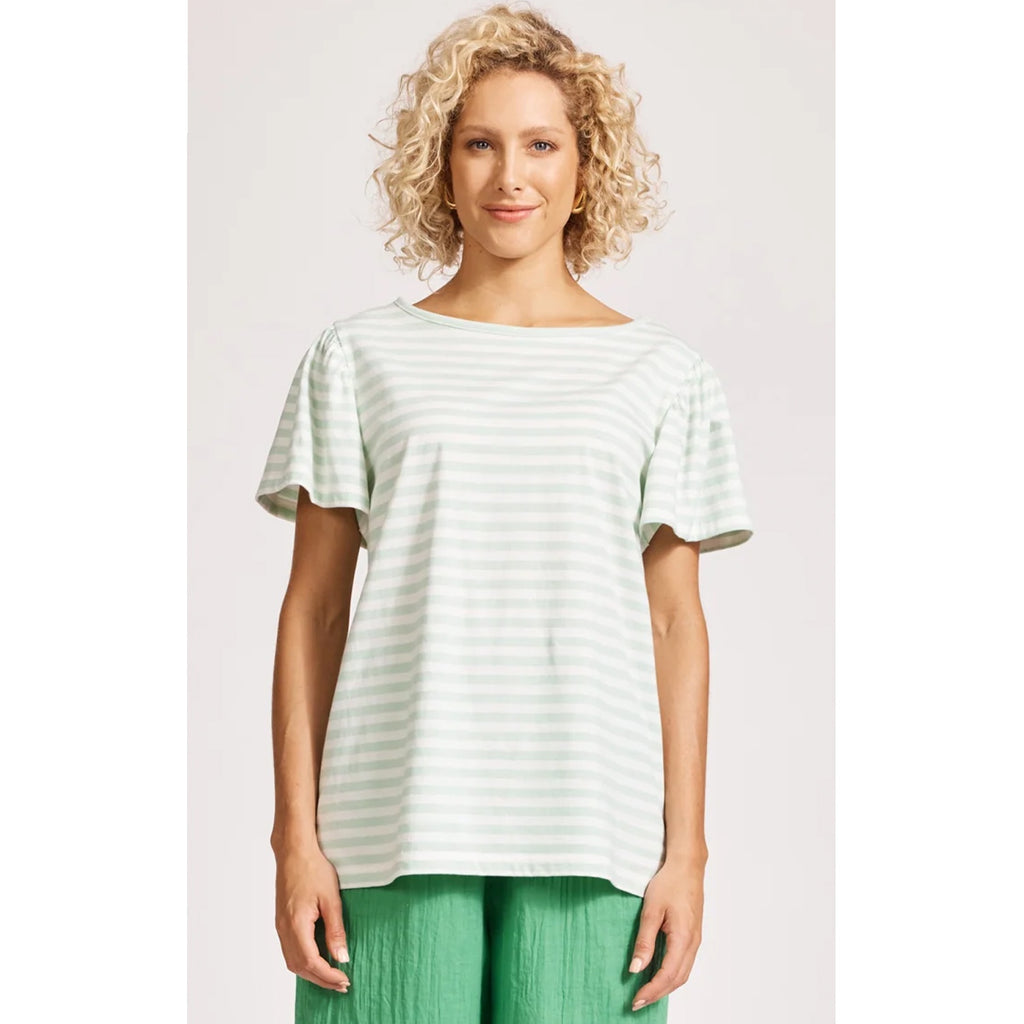Top Margherita Stripe Tshirt - Mint