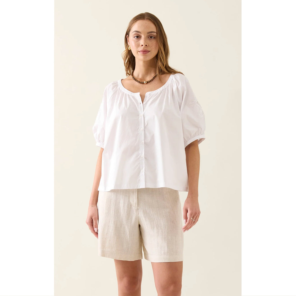 Top Nilsa Button - Lotus
