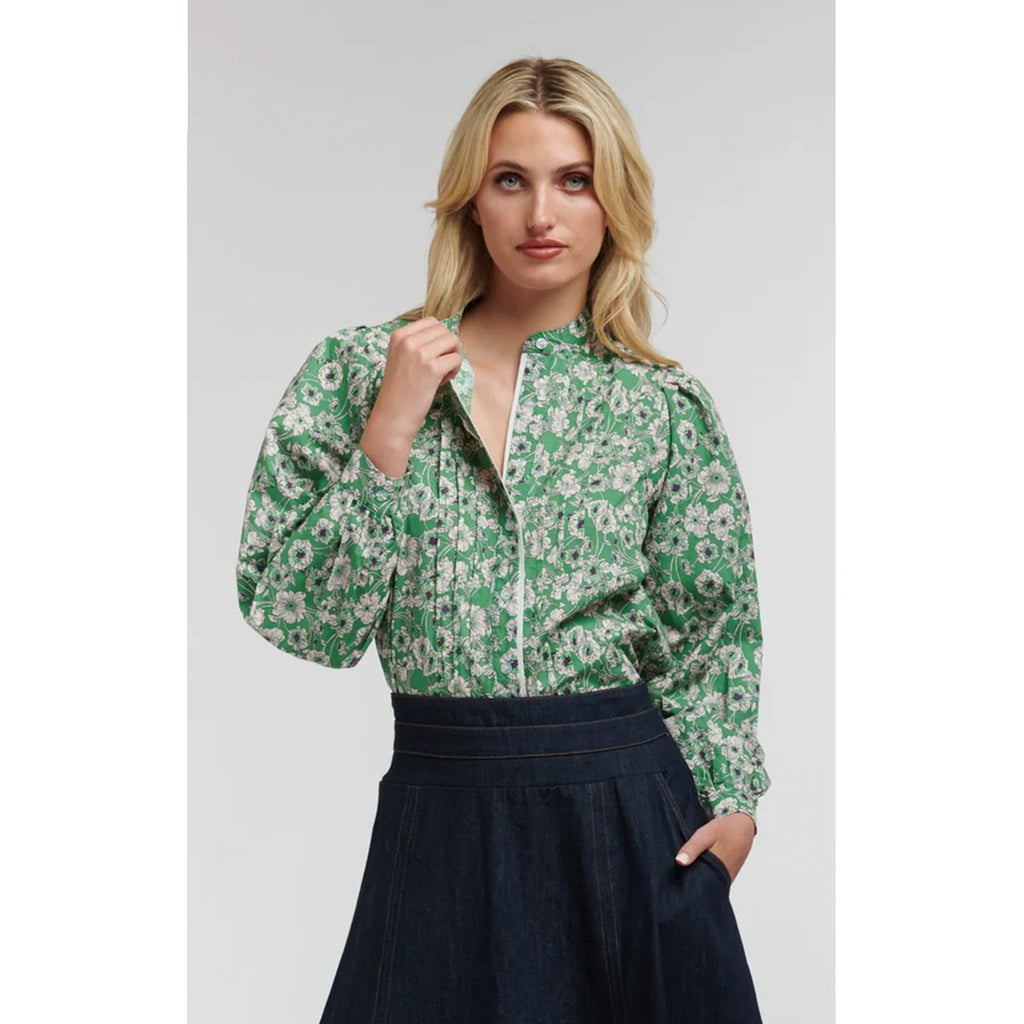 Top Penny Lane Shirt - Green Floral