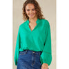 Top Sardinia Tie Blouse - Verde