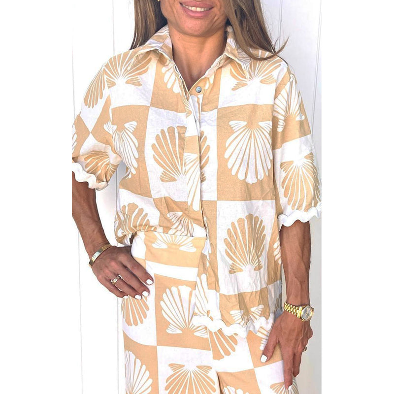 Top Shell Shirt - Tan