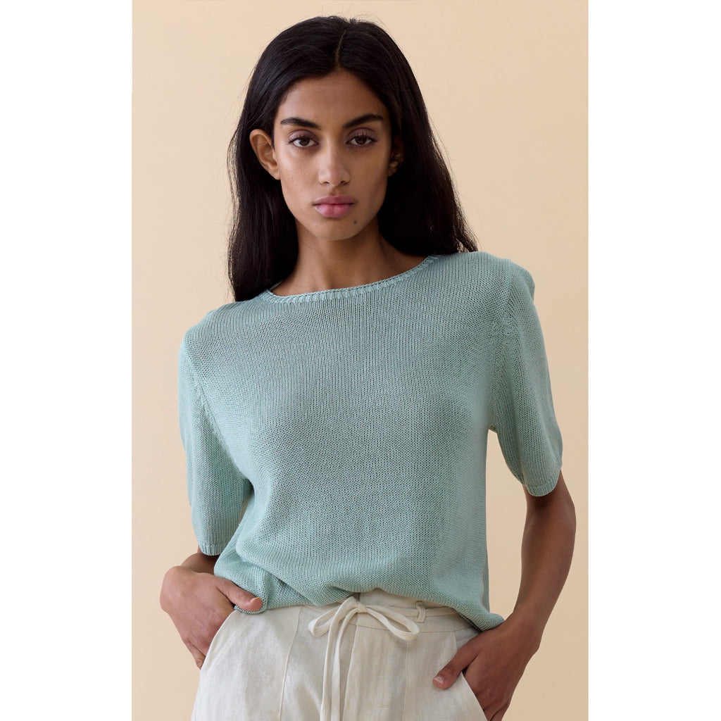 Top Summer Tee - Duck egg