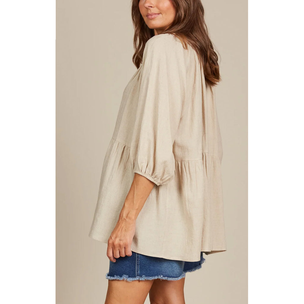 Top Amelie Button ONE SIZE - Canvas