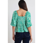 Top Amulet - Green Batik