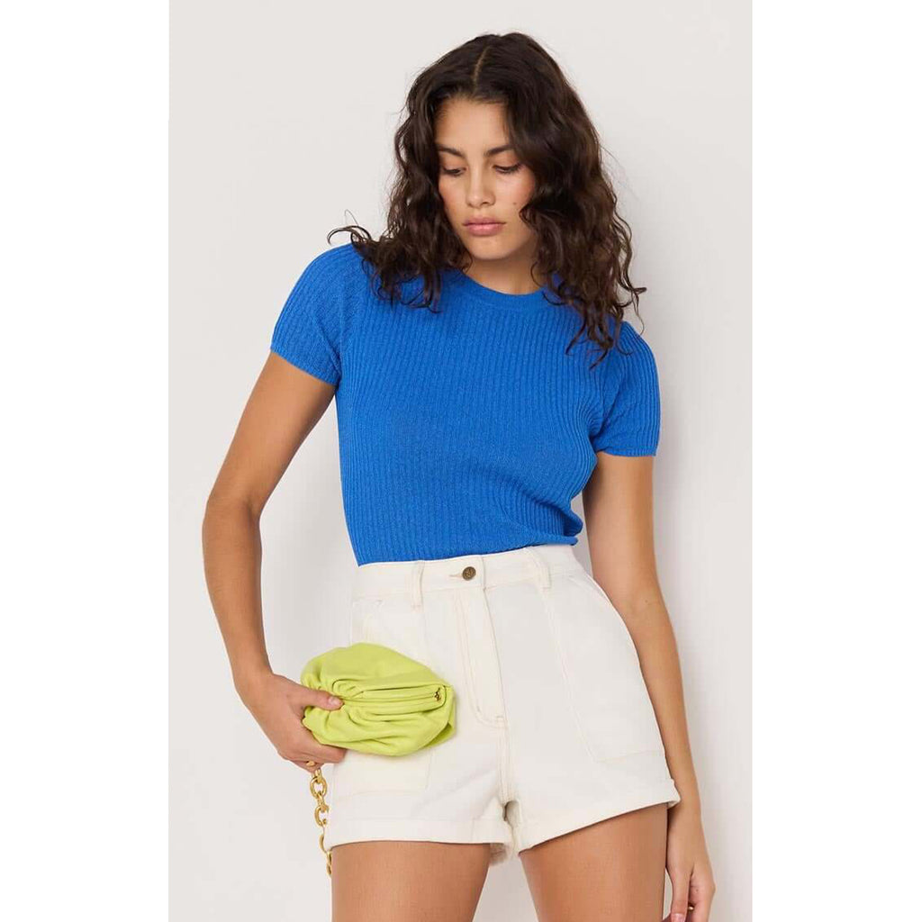 Top Apollo Rib Knit Tee