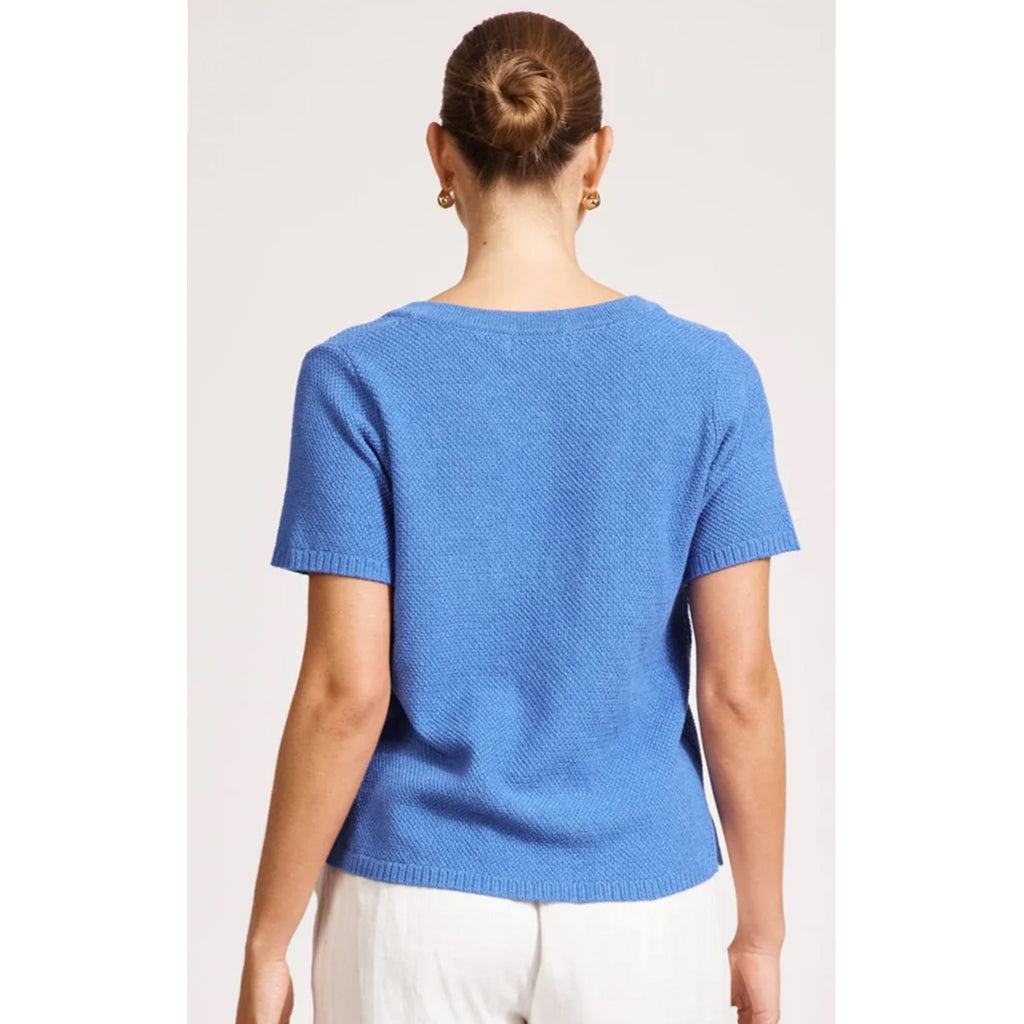 Top Artemis V Knit - Aegean