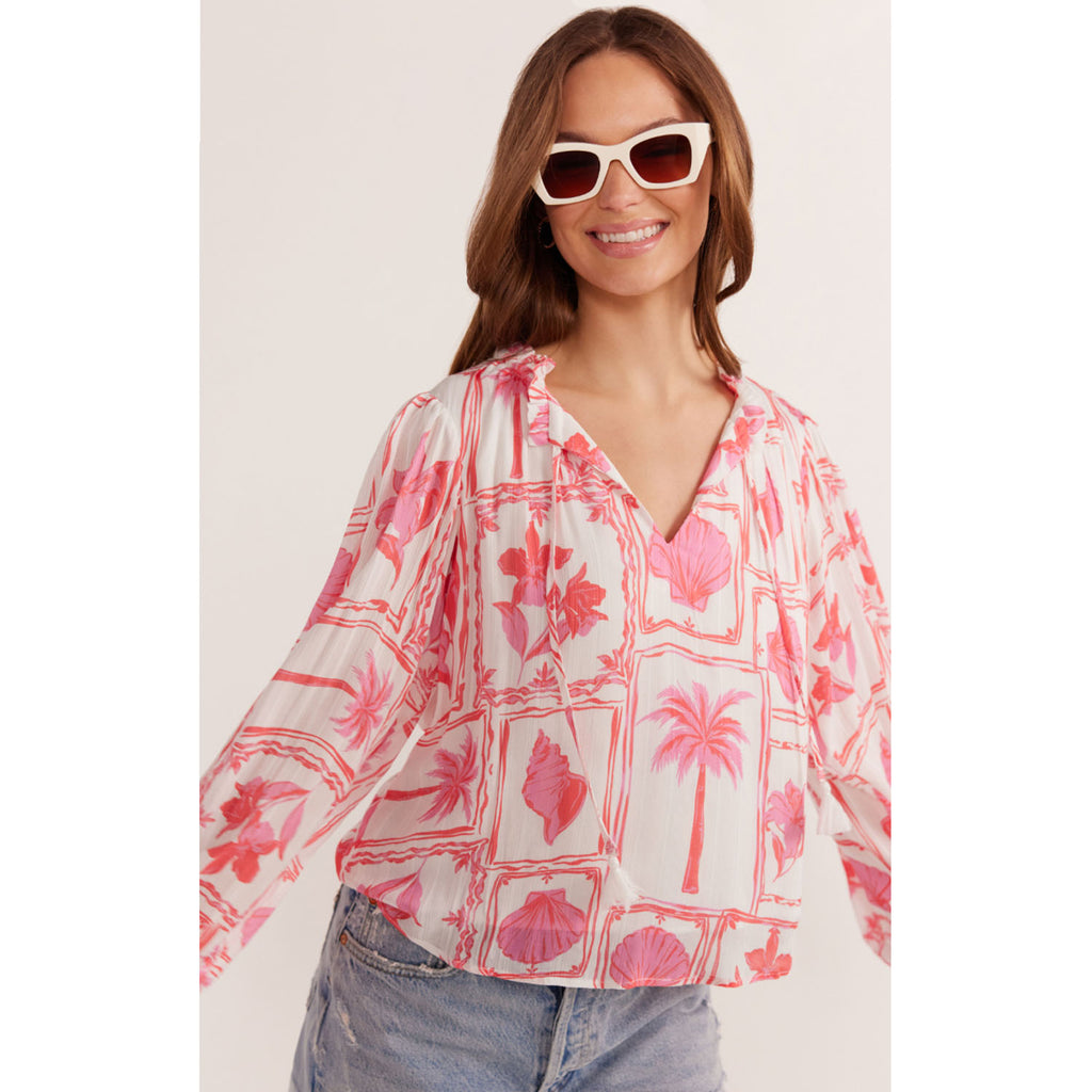 Top Bria Blouse - Summer Postcard